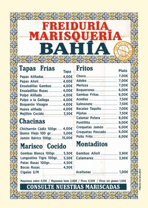 Freiduría Bahía mariscos y fritos sin gluten