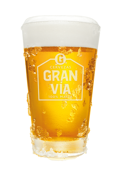  Cervezas Gran Vía: Auténtica cerveza sin gluten en Sevilla Vaso